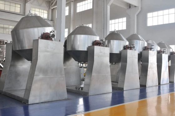Industrieller Mischer SUS304 SUS316L bearbeitet doppelter Kegel-Drehvakuumtrockner maschinell