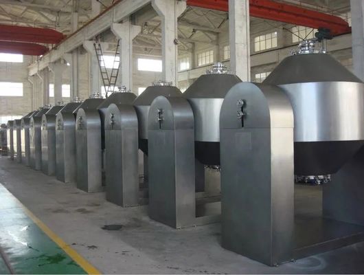 Industrieller Mischer SUS304 SUS316L bearbeitet doppelter Kegel-Drehvakuumtrockner maschinell